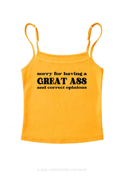Sorry For Having Great Axx Y2K Spaghetti Strap Cami Cherrykitten