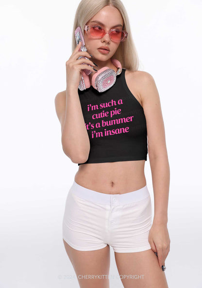 Such A Cutie Pie Y2K Crop Tank Top Cherrykitten