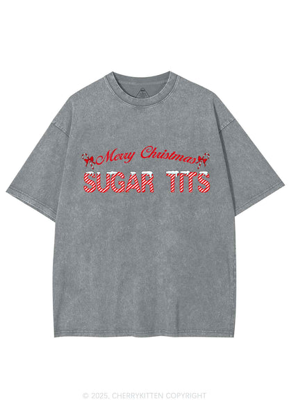 Christmas Sugar Txts Y2K Shirts Washed Tee Cherrykitten