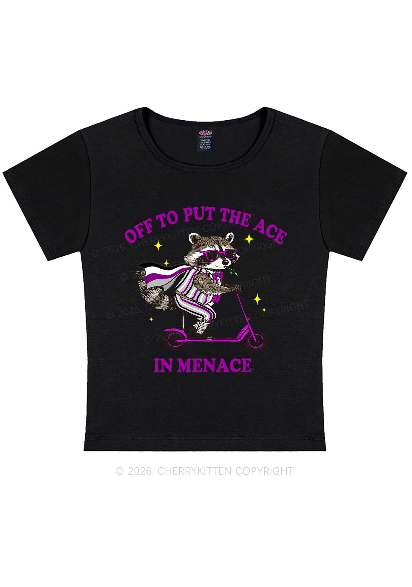 Put The Ace In Menace Pride Y2K Baby Tee Cherrykitten