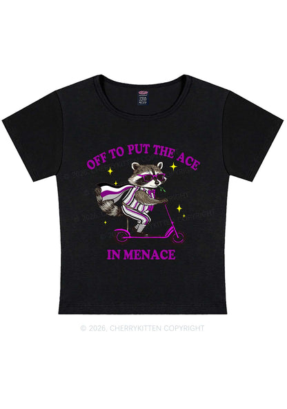 Put The Ace In Menace Pride Y2K Baby Tee Cherrykitten