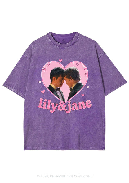 Lily And Jane HR Y2K Shirts Washed Tee Cherrykitten