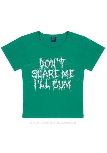 Halloween Dont Scare Me Cum Y2K Baby Tee Cherrykitten