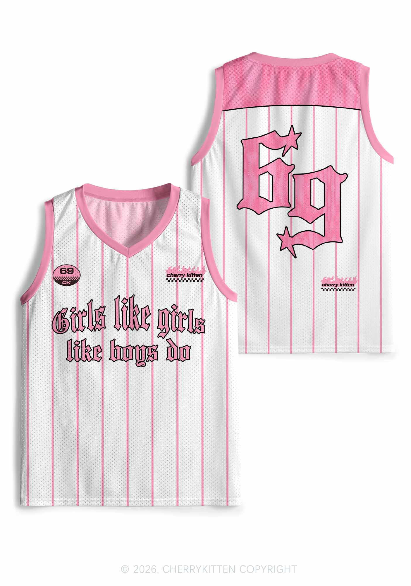 Girls Like Girls Like Boys Do Pride Y2K Sport Jersey Tank Cherrykitten