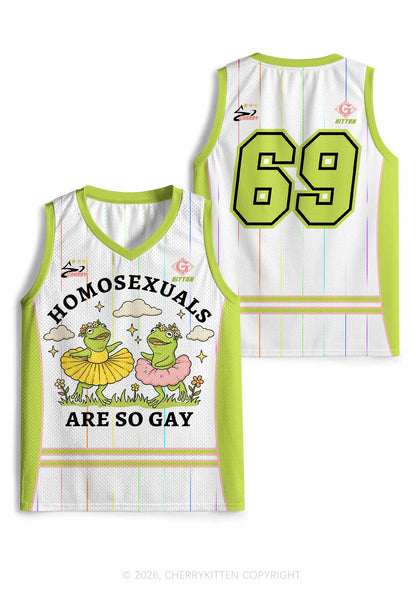 Homosexuals Are So Gay Pride Y2K Sport Jersey Tank Cherrykitten