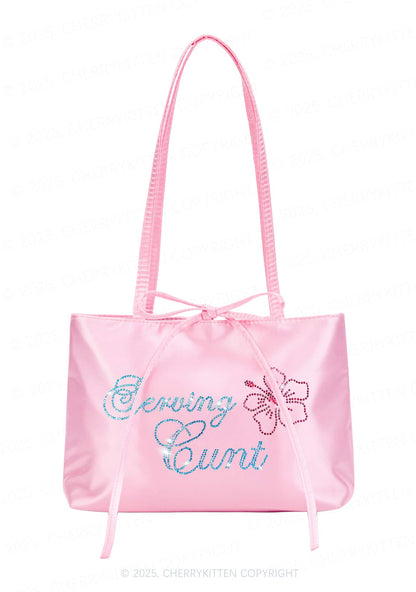 Rhinestone Serving Cxxt Y2K Satin Bags Cherrykitten