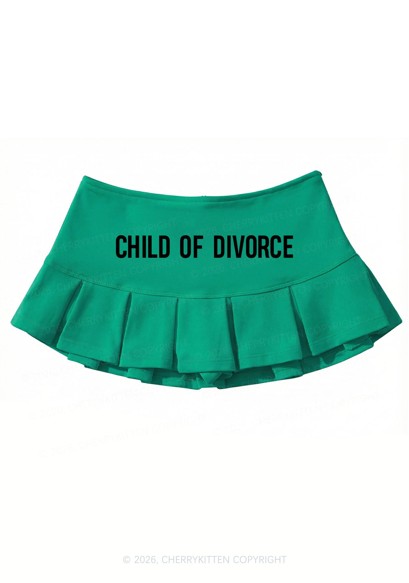Child Of Divorce Y2K Mini Pleated Skirts Cherrykitten
