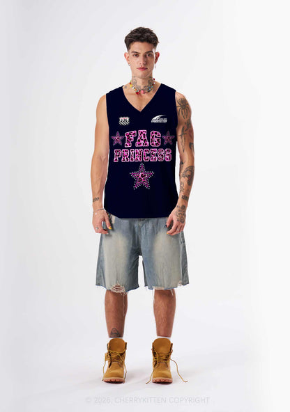Pink Leopard Fag Princess Pride Y2K Sport Jersey Tank Cherrykitten