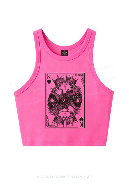 Kings Kissing Pride Y2K Crop Tank Top Cherrykitten