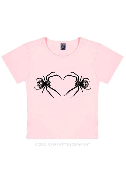 Skull Spider Y2K Baby Tee Cherrykitten