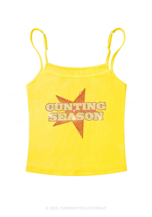 Rhinestone Cxxting Season Y2K Spaghetti Strap Cami Cherrykitten