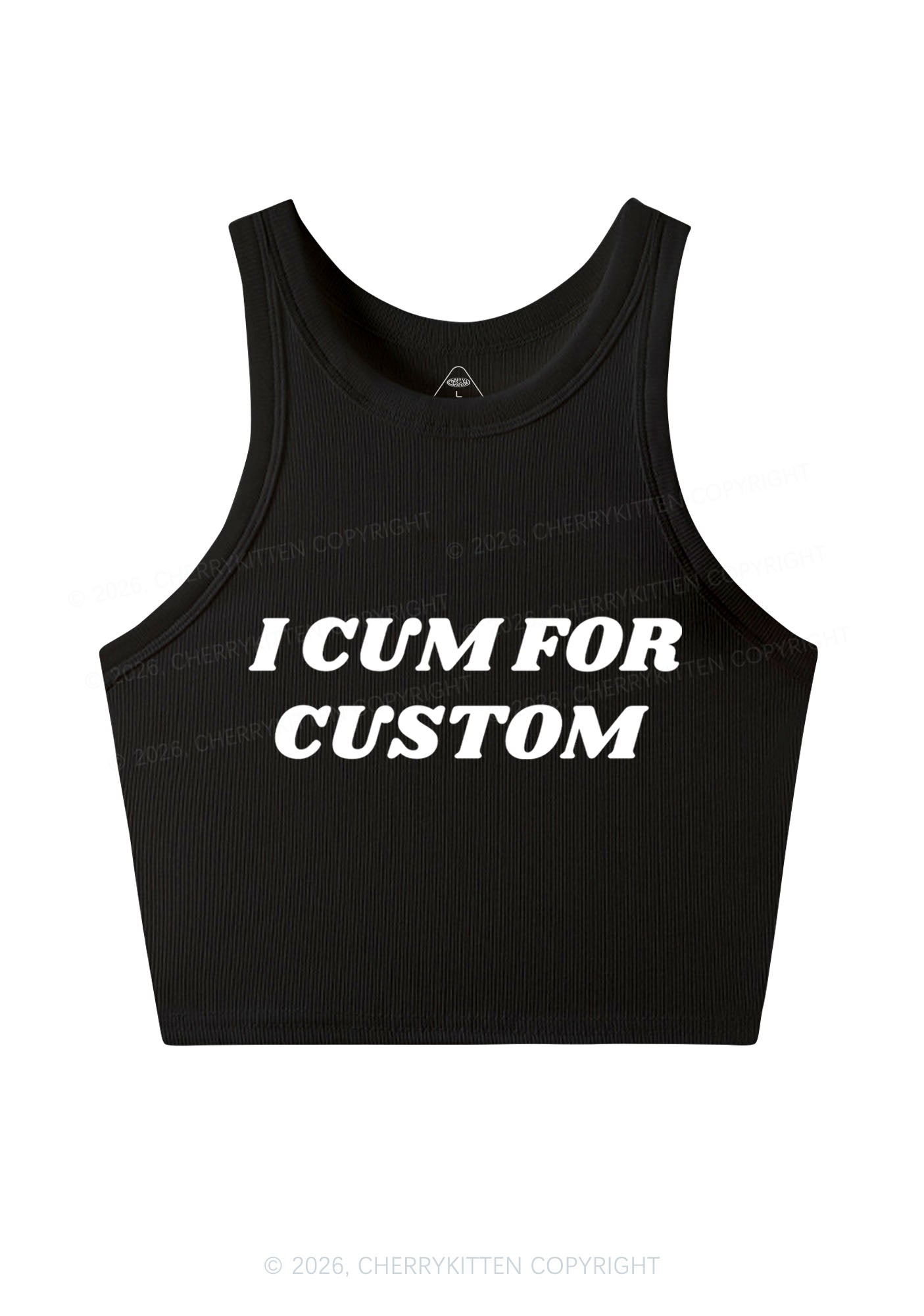 I Cxm For Custom Y2K Crop Tank Top Cherrykitten