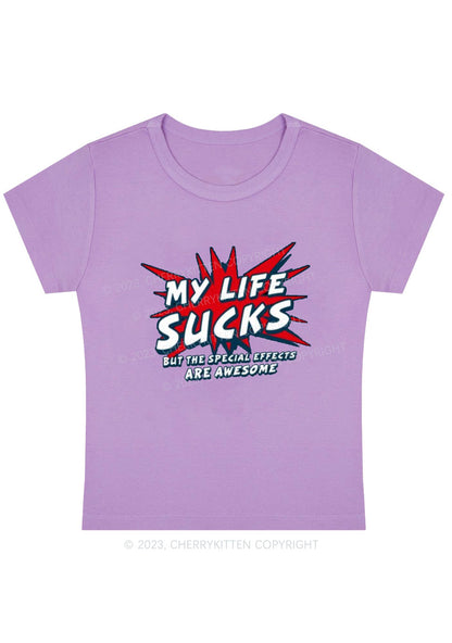 Curvy The Special Effects Are Awesome Baby Tee Cherrykitten