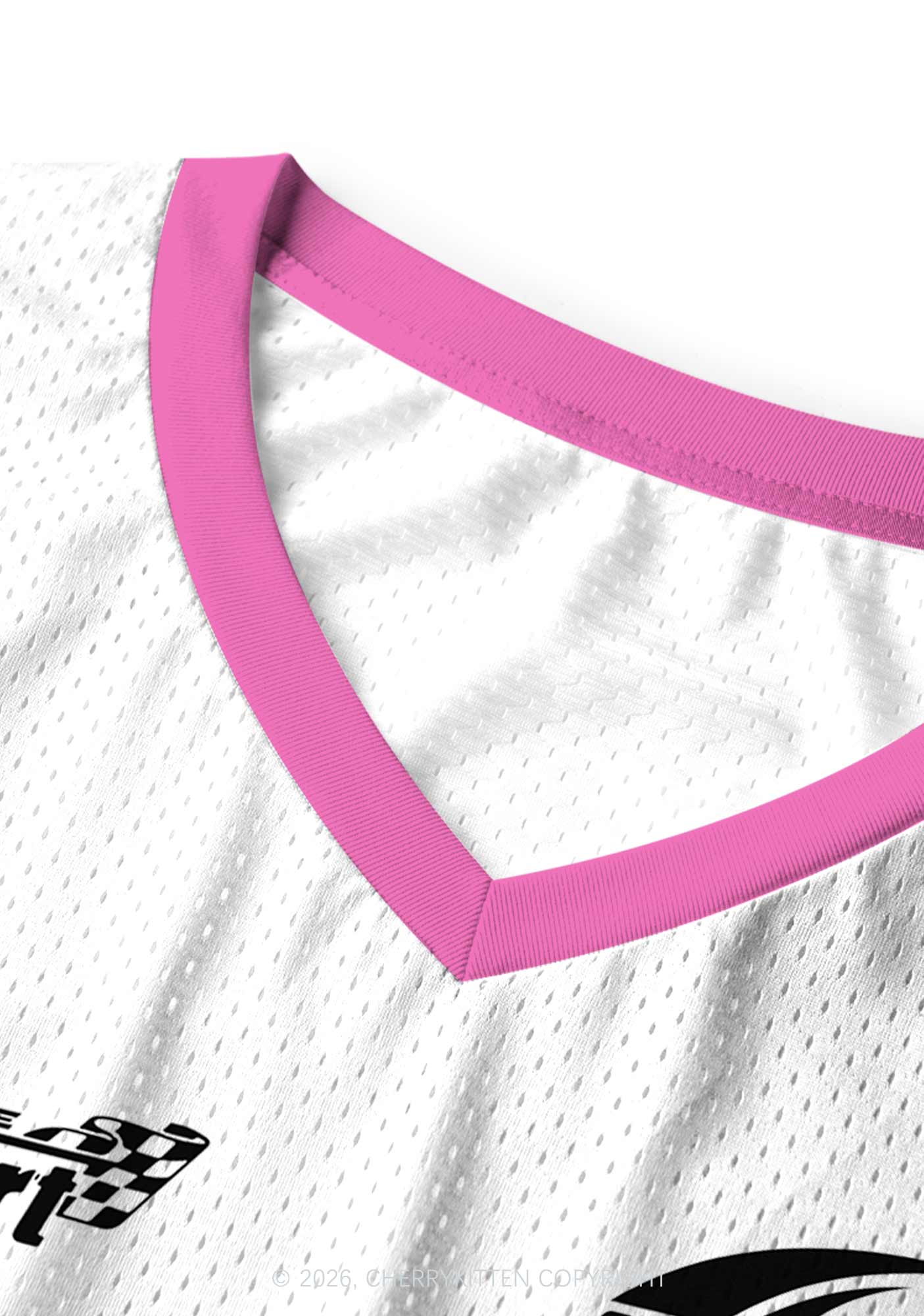 White Lesbian Princess Pride Y2K Sport Jersey Tank Cherrykitten
