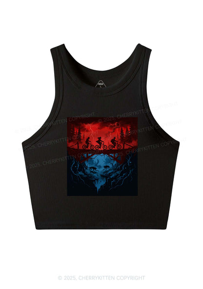 Red Storm Riders Y2K Crop Tank Top Cherrykitten
