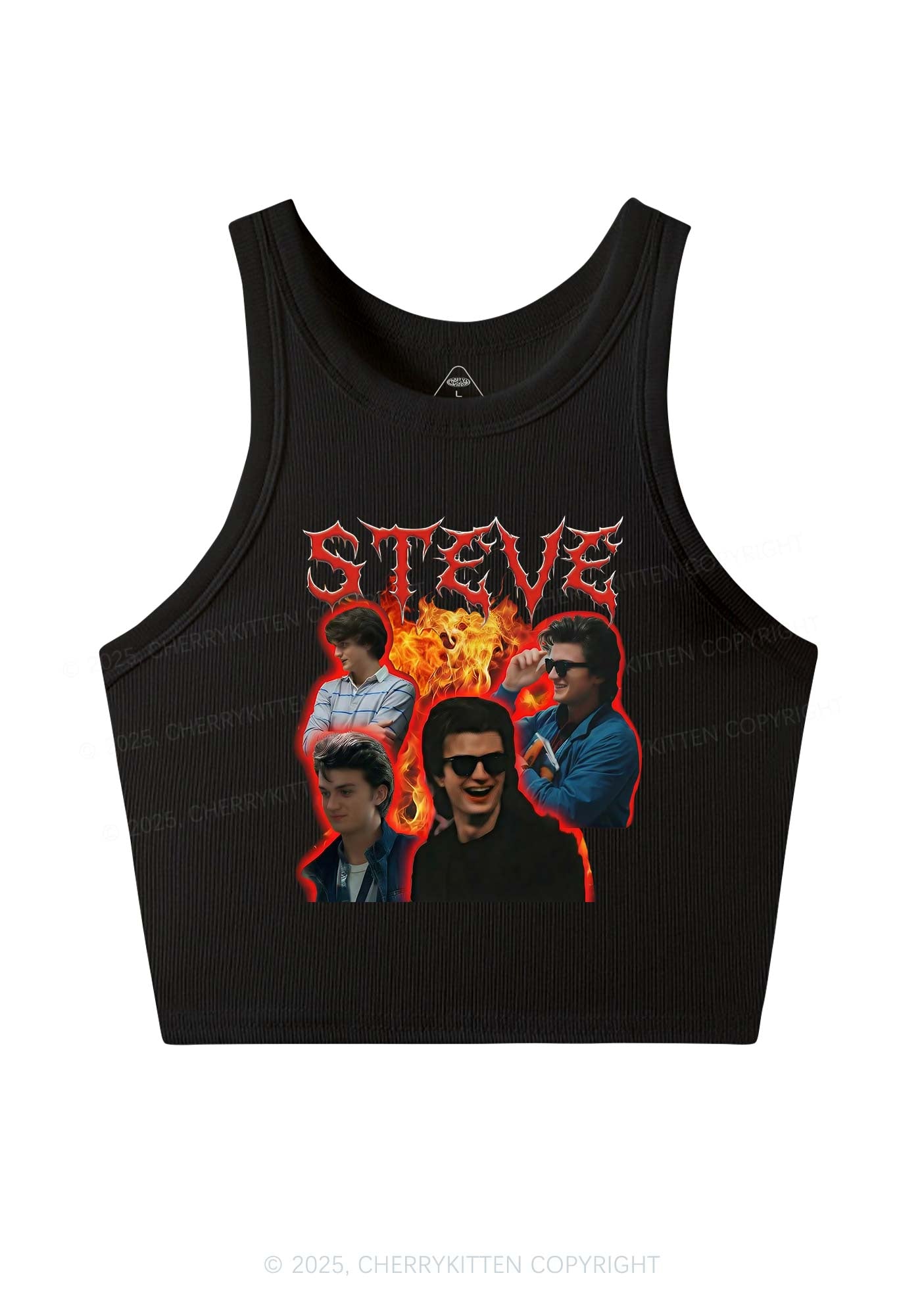 SH Flame Vibe Y2K Crop Tank Top Cherrykitten