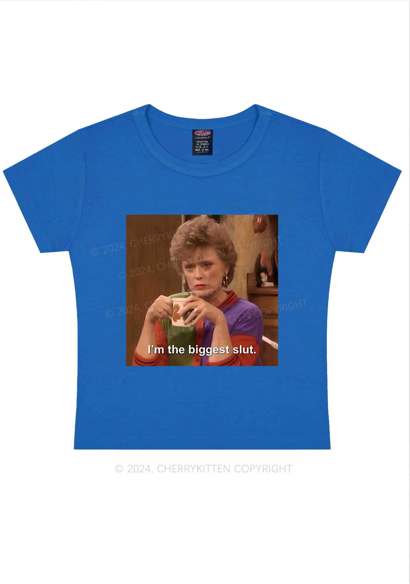 Im The Biggest Slxt Y2K Baby Tee Cherrykitten