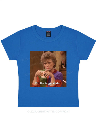 Im The Biggest Slxt Y2K Baby Tee Cherrykitten