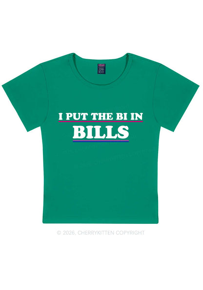 I Put The Bi In Bills Pride Y2K Baby Tee Cherrykitten