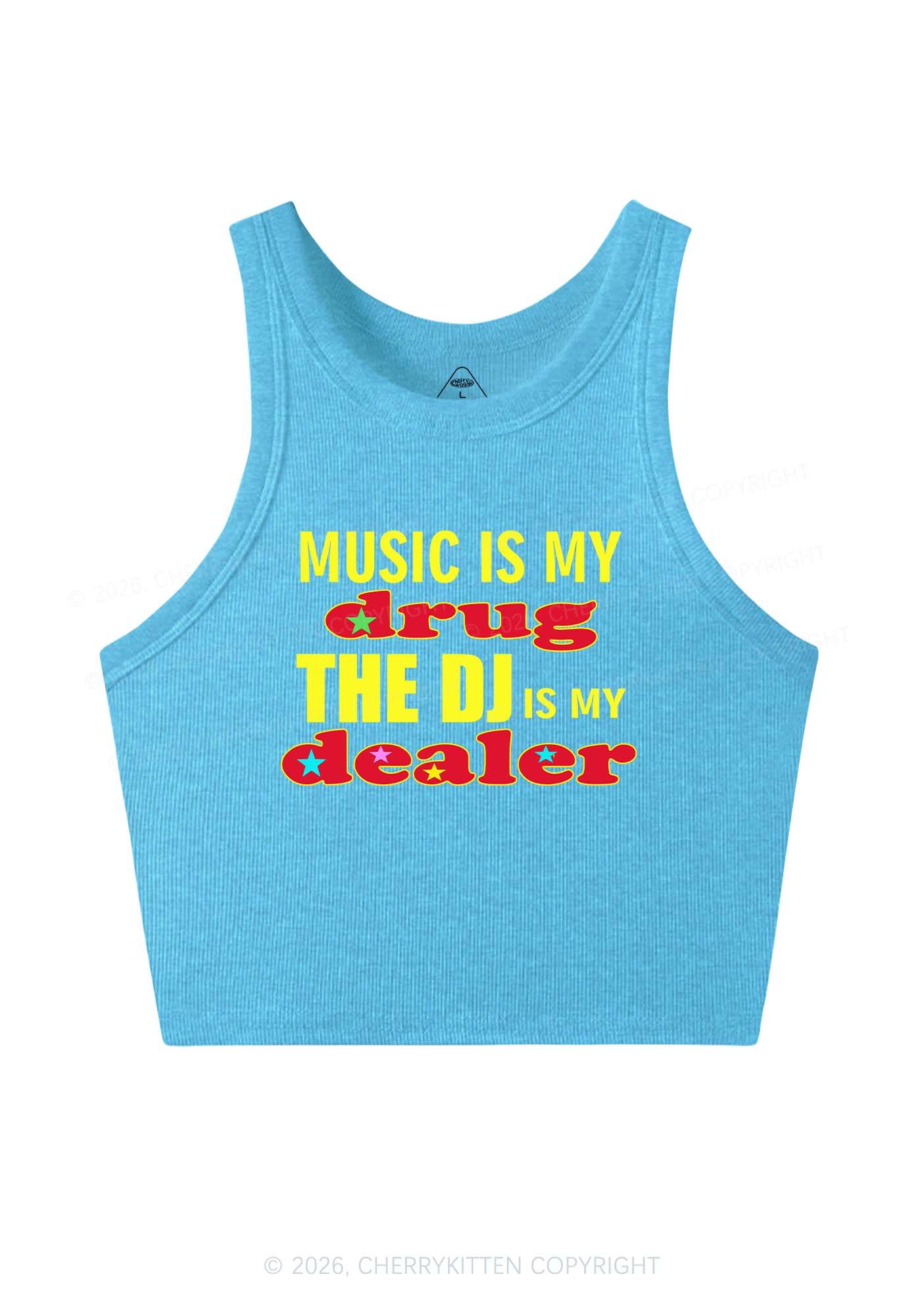 Music Is My Drxg Y2K Crop Tank Top Cherrykitten
