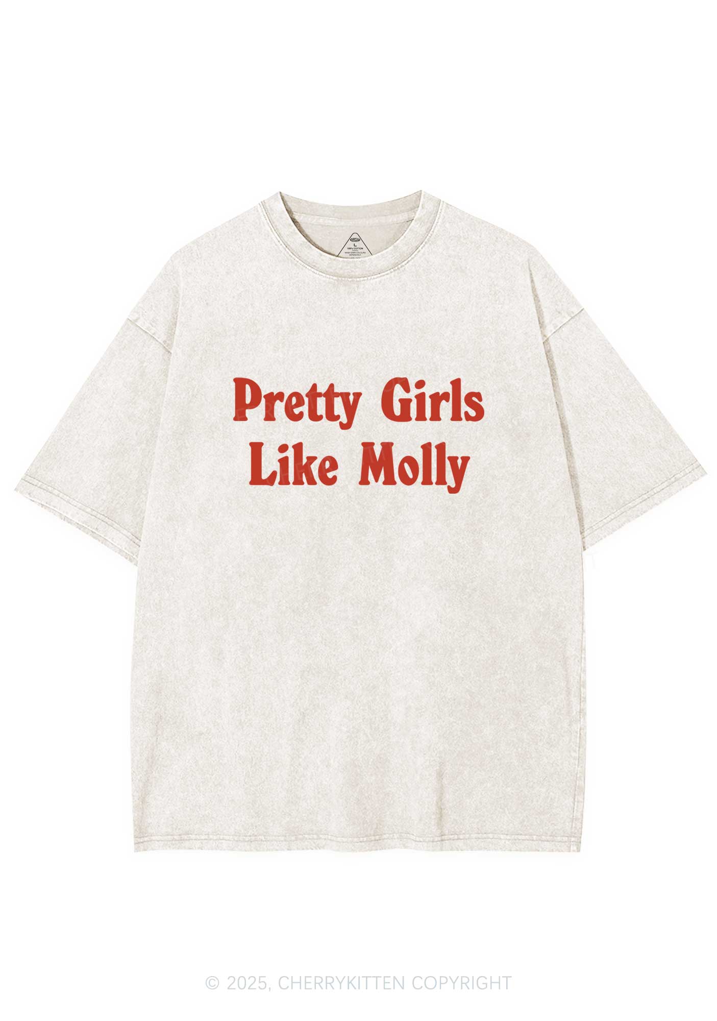 Pretty Girls Like Molly Y2K Washed Tee Cherrykitten