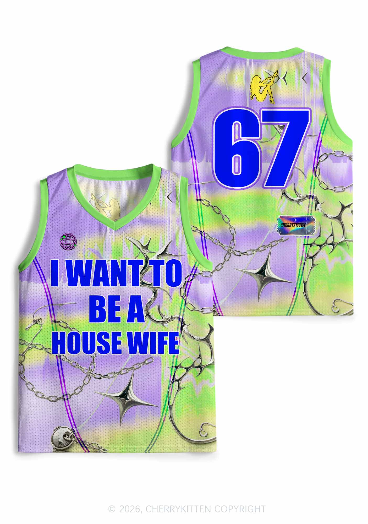 I Want To Be A House Wife Y2K Sport Jersey Tank Cherrykitten