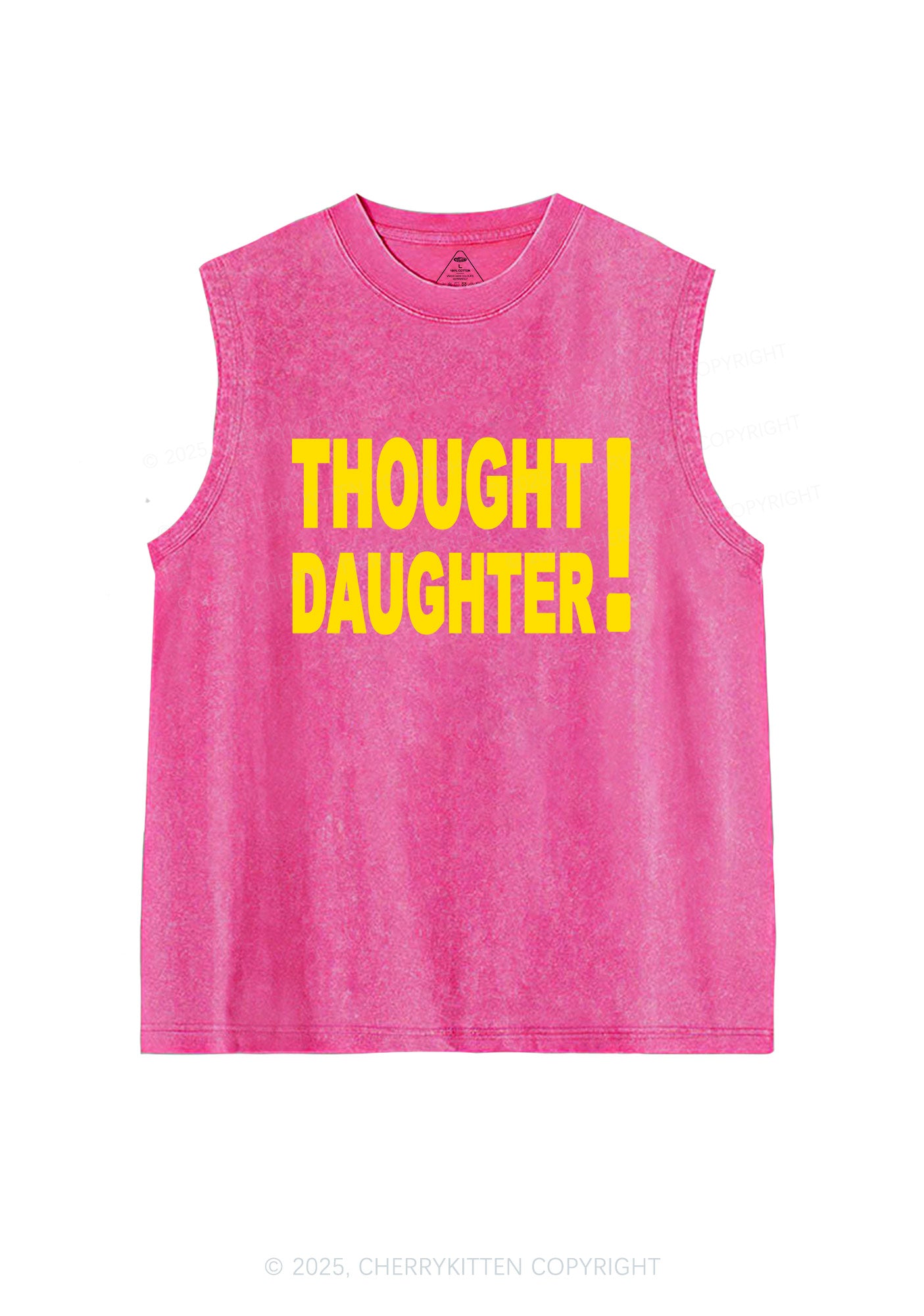 Thought Daughter Y2K Washed Muscle Tank Cherrykitten
