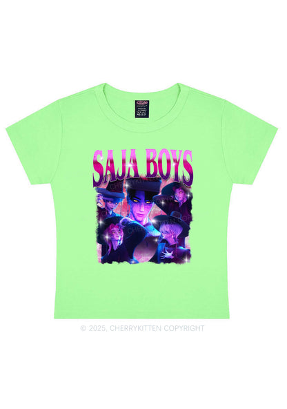 Kpop Boy Group Y2K Baby Tee Cherrykitten
