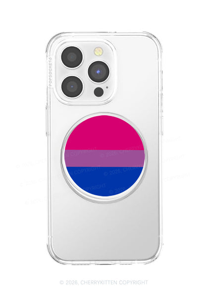 Bisexual Stripes Pride Y2K Magnetic Phone Grip Holder Cherrykitten