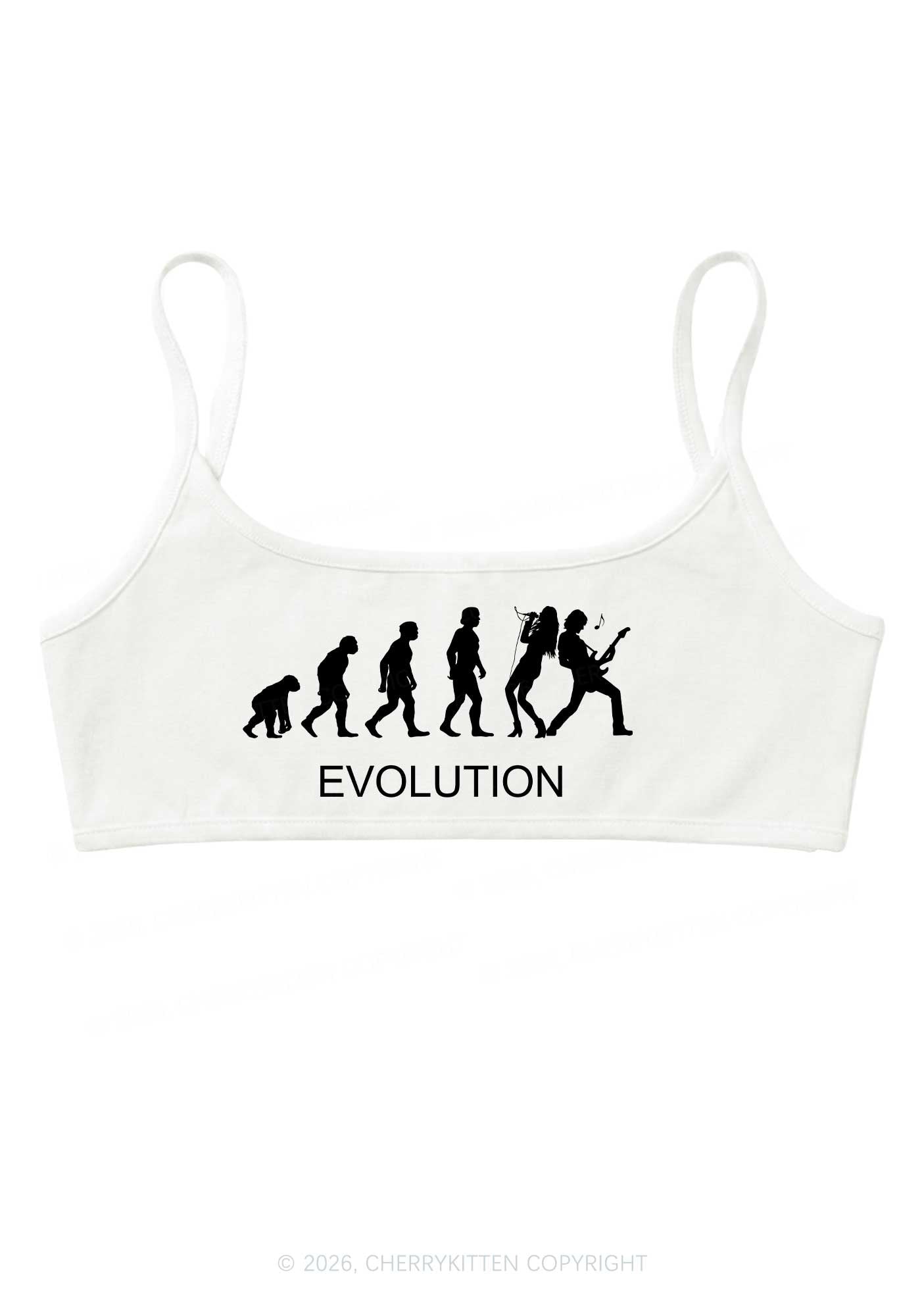 Evolution Rock Band Y2K Super Crop Cami Cherrykitten