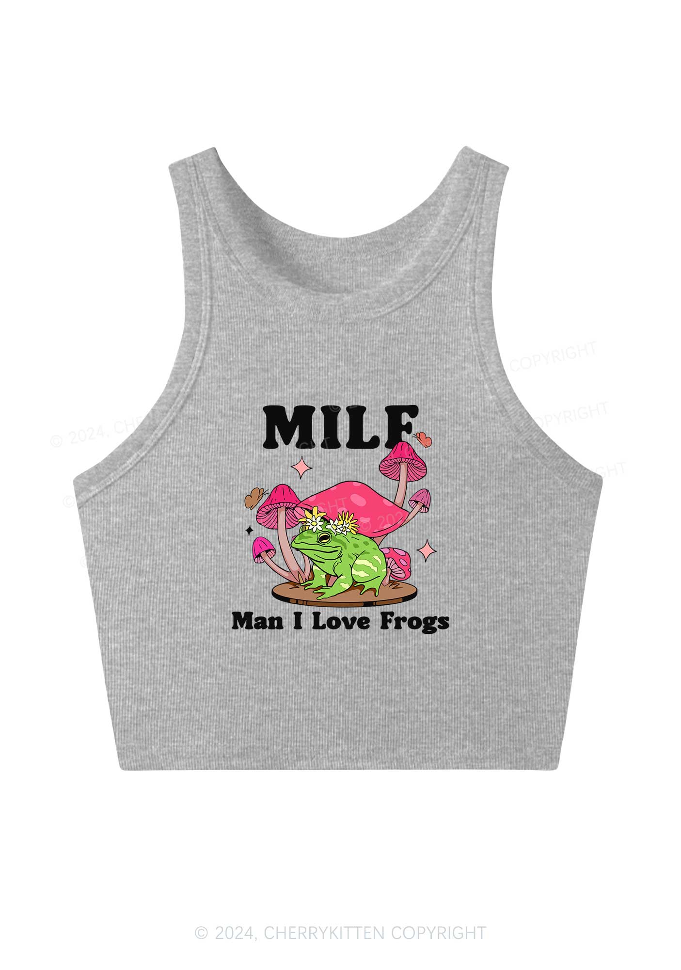 Mxxf Frog Y2K Crop Tank Top Cherrykitten