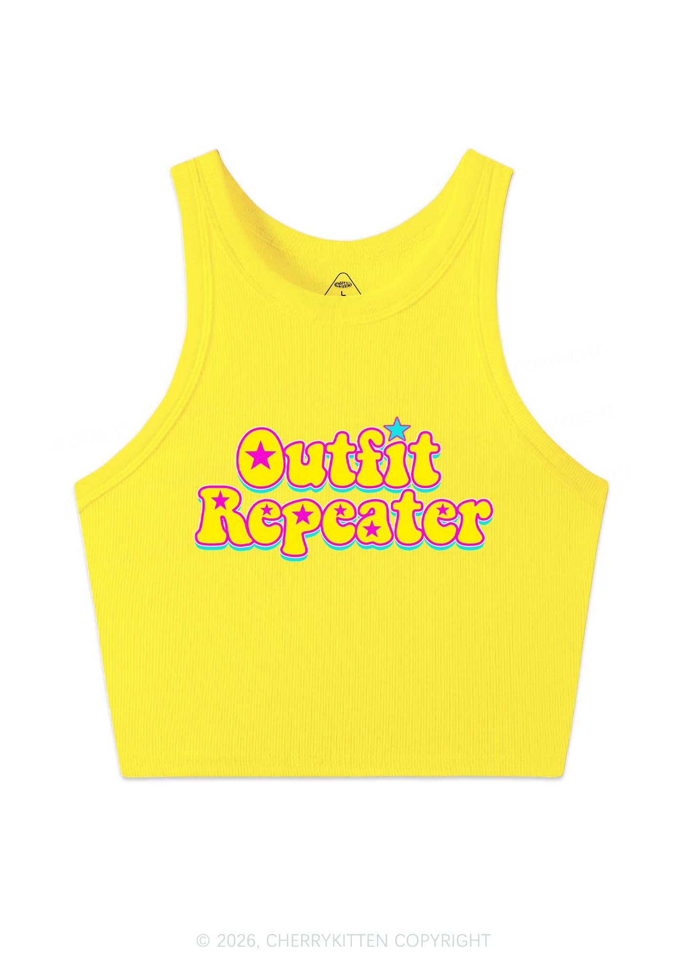 Outfit Repeater Y2K Crop Tank Top Cherrykitten