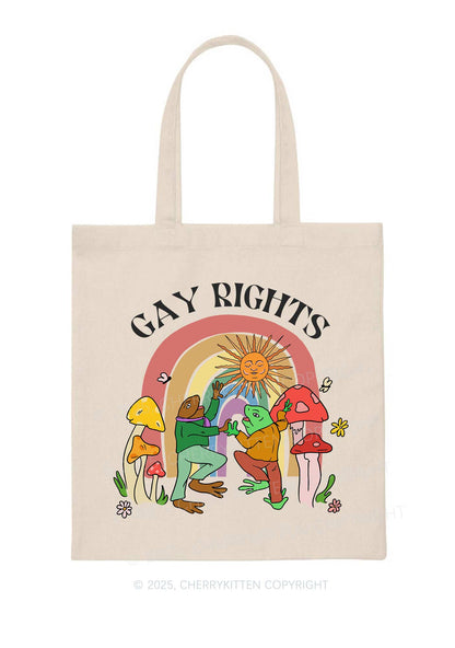 Gay Rights Pride Y2K Canvas Tote Bag Cherrykitten