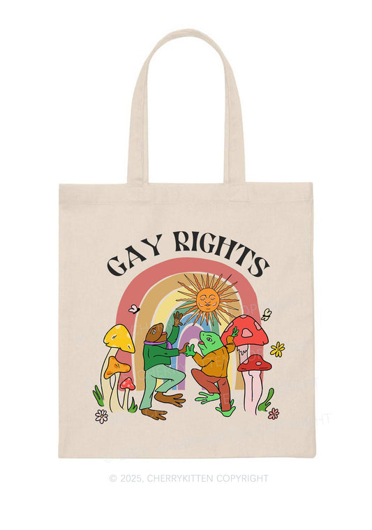Gay Rights Pride Y2K Canvas Tote Bag Cherrykitten