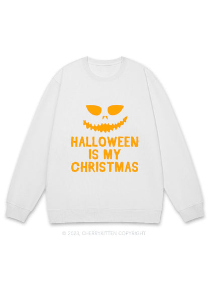 Halloween Is My Christmas Y2K Sweatshirt Cherrykitten