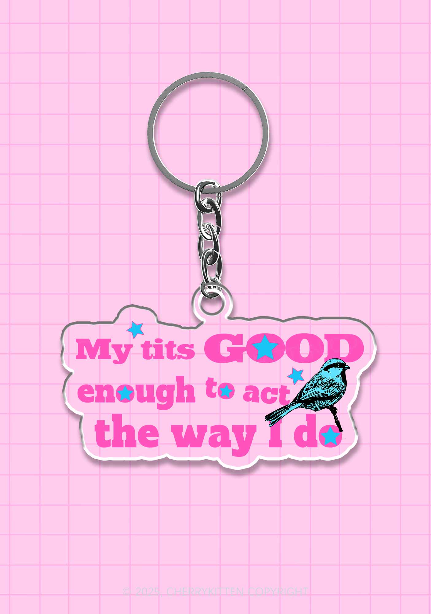 Good To Act Way 1Pc Y2K Keychain Cherrykitten