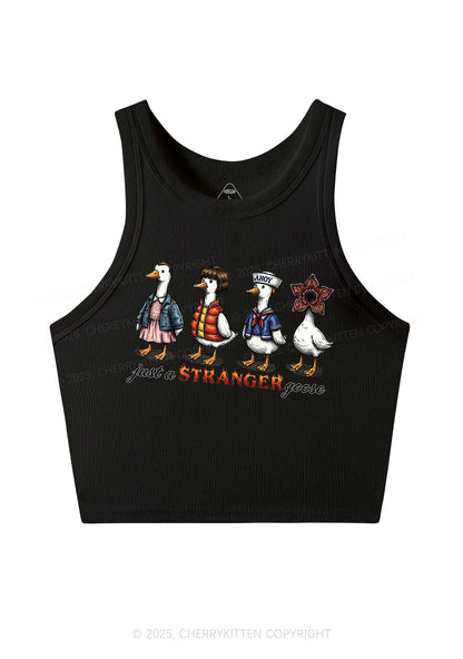 Just A Stranger Goose Y2K Crop Tank Top Cherrykitten