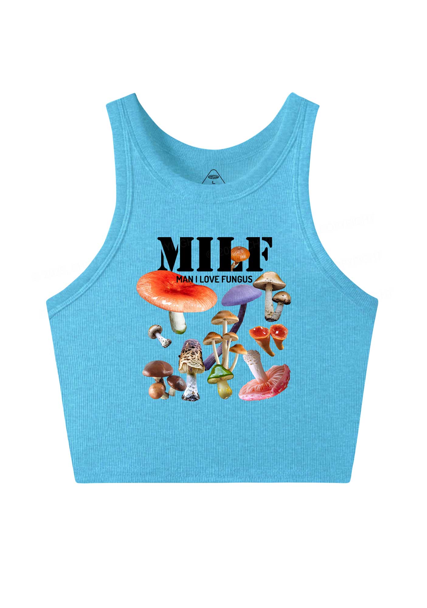 Man I Love Fungus Y2K Crop Tank Top Cherrykitten