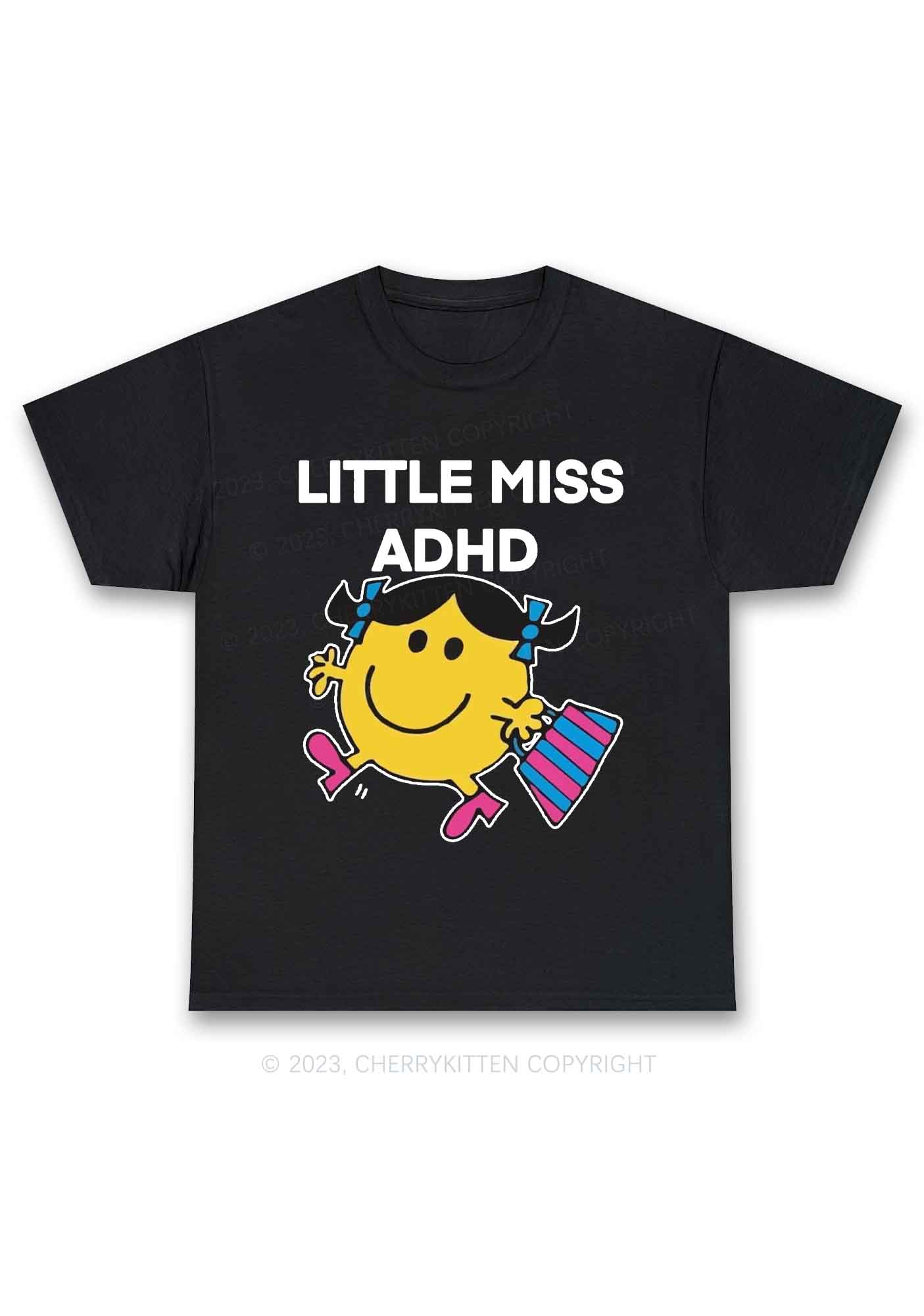 Little Miss ADHD Y2K Chunky Shirt Cherrykitten