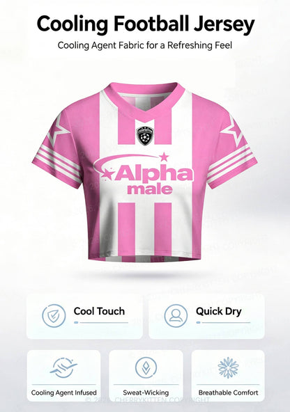 Yellow Pony Y2K Crop Football Jersey Shirts Cherrykitten