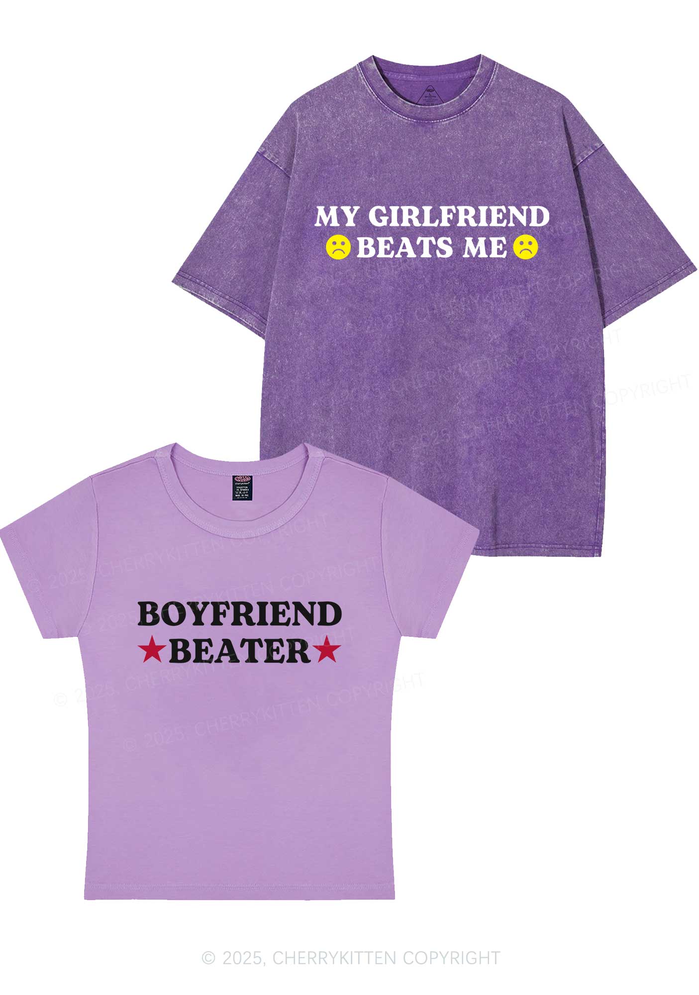 Boyfriend Beater Y2K Valentine's Day Couple Shirt Cherrykitten
