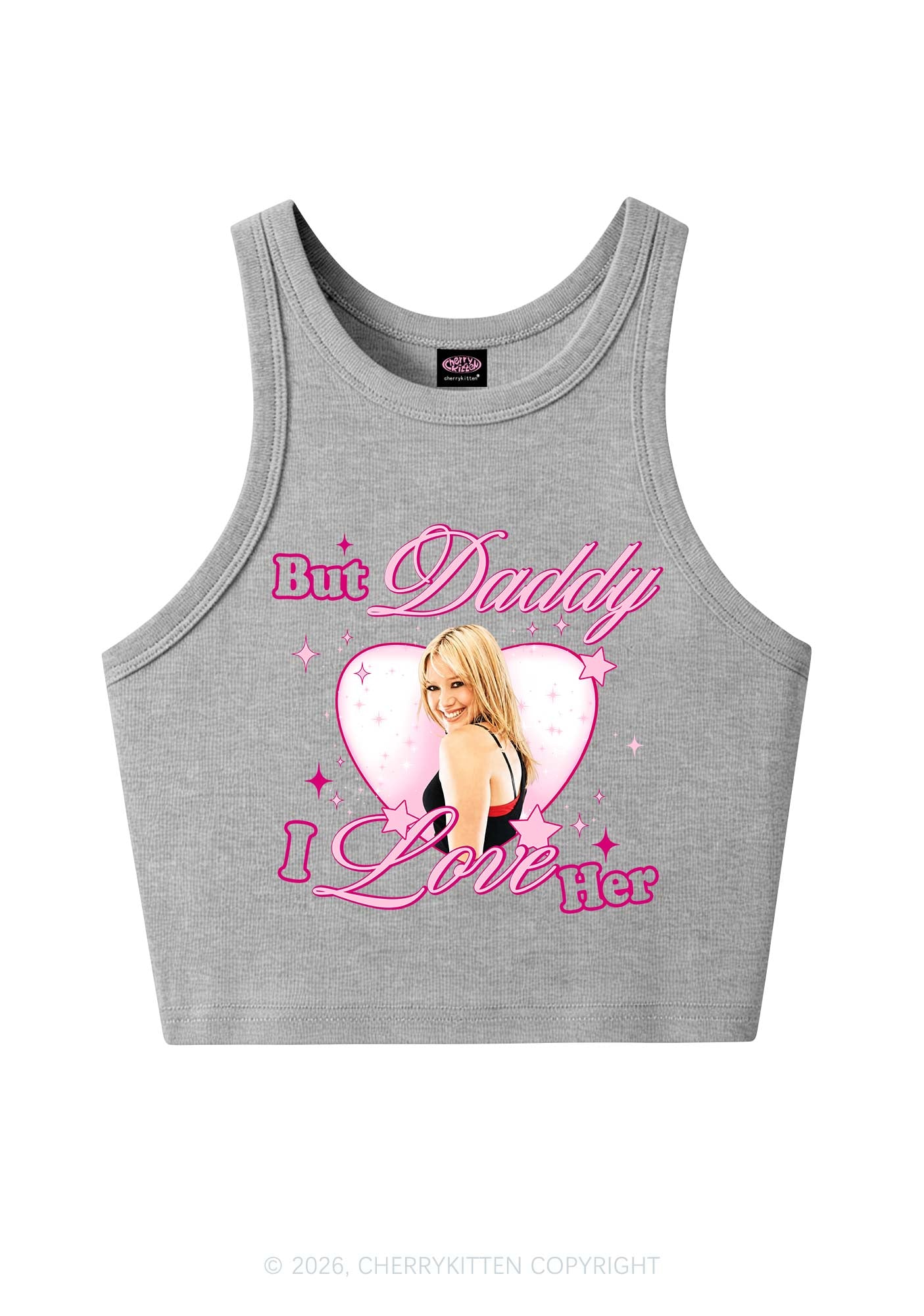 But Daddy I Love Her HD Y2K Crop Tank Top Cherrykitten