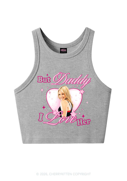 But Daddy I Love Her HD Y2K Crop Tank Top Cherrykitten