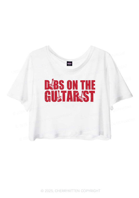 Dibs On The Guitarist Y2K Sheer Crop Tee Cherrykitten
