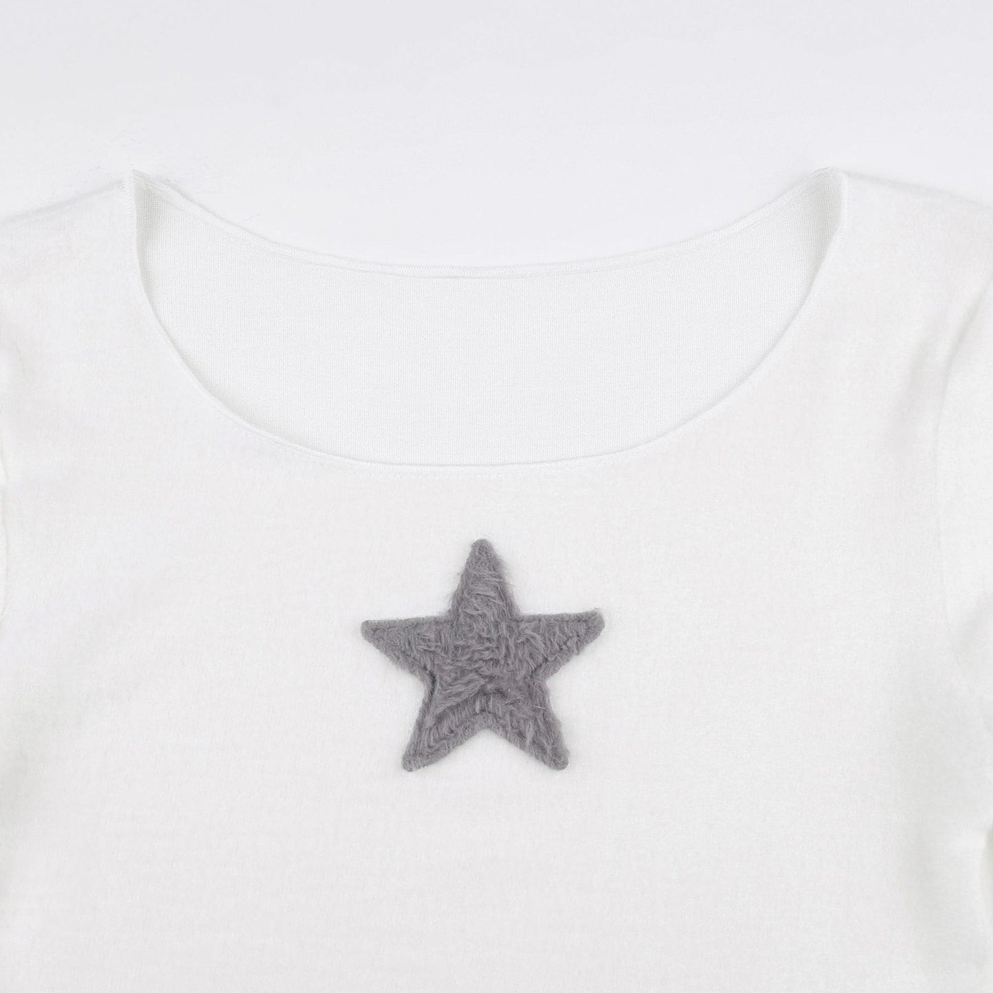 Stars Crew Neck Long Sleeve Casual Hot Girl Top Cherrykitten