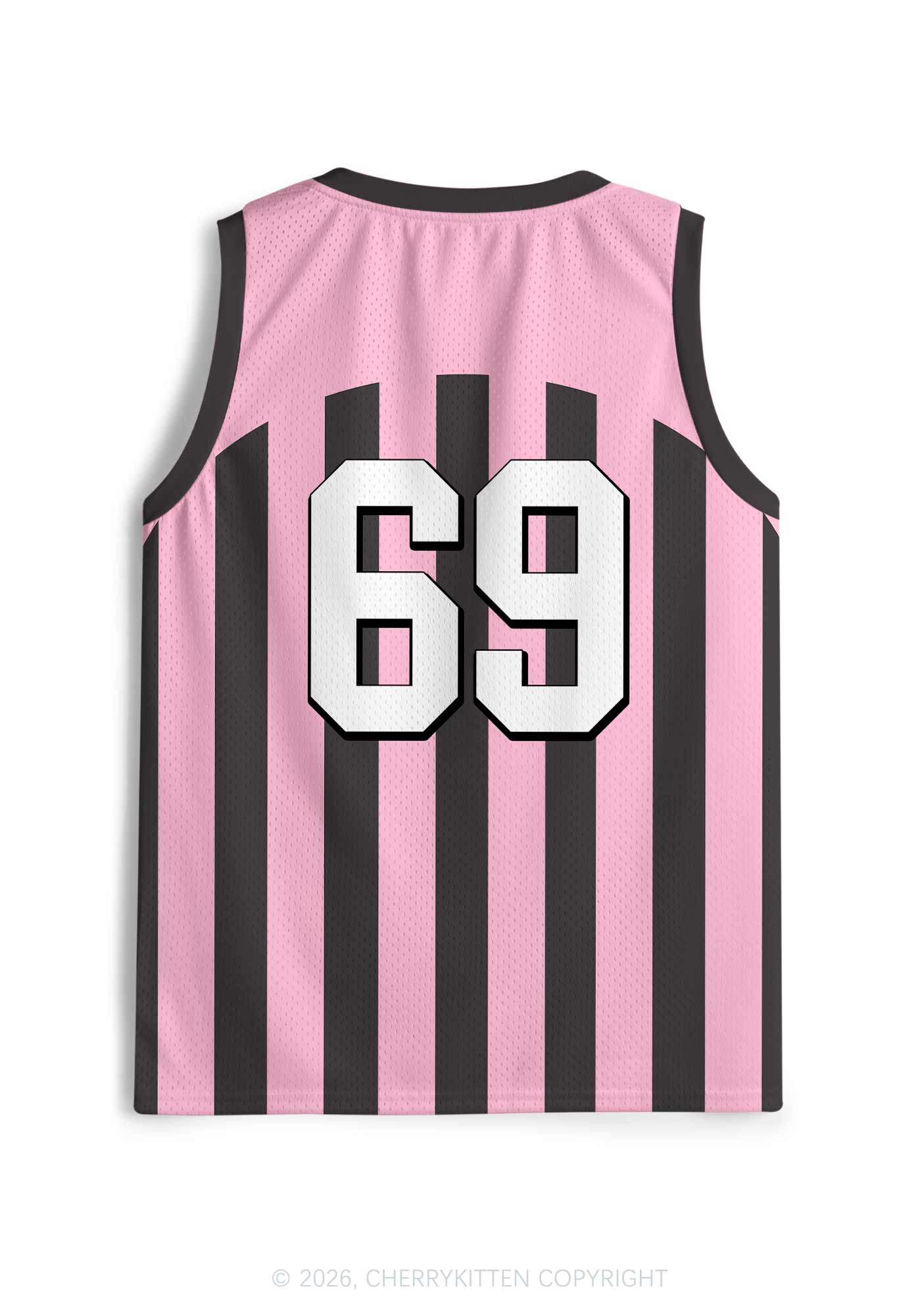 Pink Stripes She Them Txtties Pride Y2K Sport Jersey Tank Cherrykitten