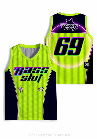 Green Bass Slxt Y2K Sport Jersey Tank Cherrykitten