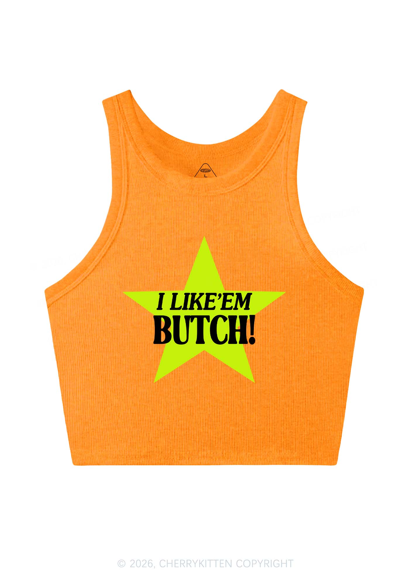 I Like Butch Pride Y2K Crop Tank Top Cherrykitten