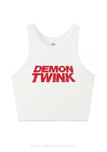 Demon Twink Pride Y2K Crop Tank Top Cherrykitten