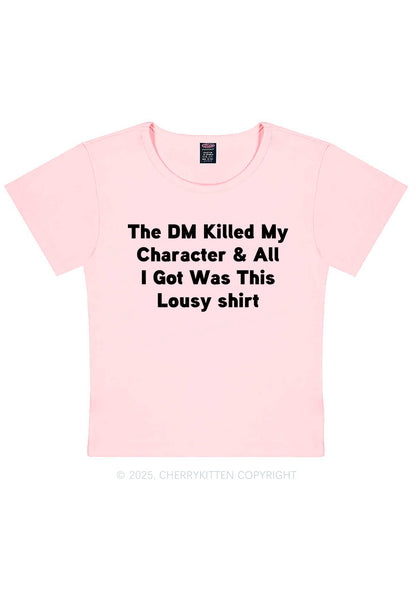 Killed Character I Got Lousy Y2K Baby Tee Cherrykitten